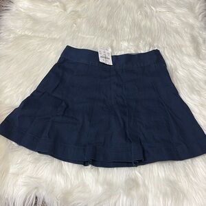 NWT Crewcuts Dark Navy Blue Uniform Twill Skort Girls 6